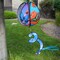 In the Breeze 11-inch Butterfly Hanging Ball Spinner, Wind Spinner, 2486